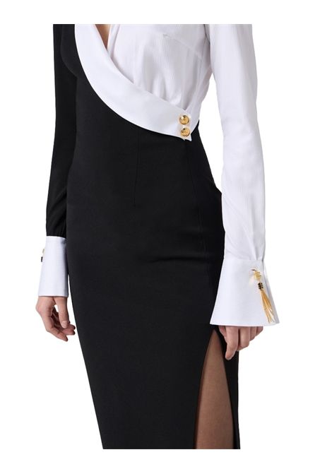Abito Elisabetta Franchi donna ABR0557E2222 Nero Bianco ELISABETTA FRANCHI | Abito | ABR0557E2222